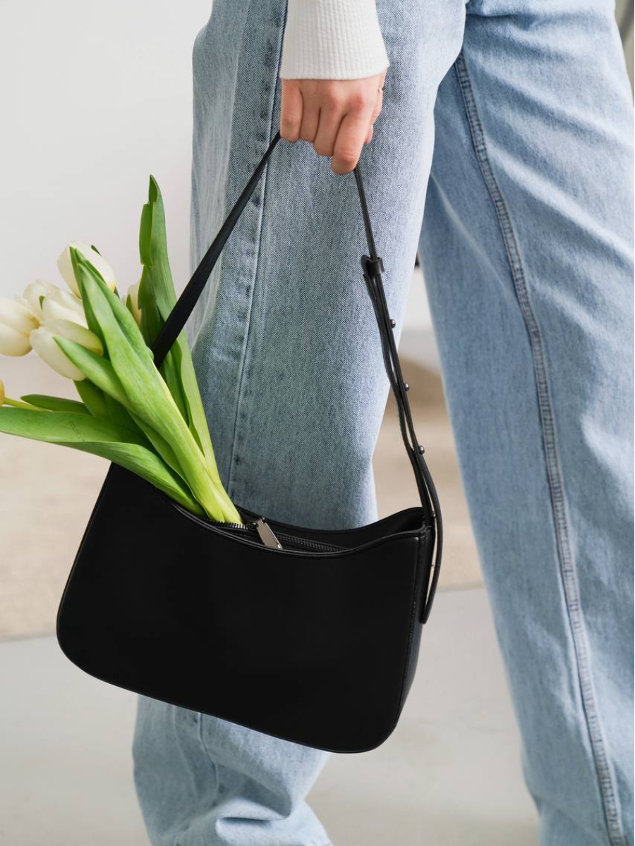 Клатч-багет ДЖЕСІКА чорний LEMAN LM4399-1