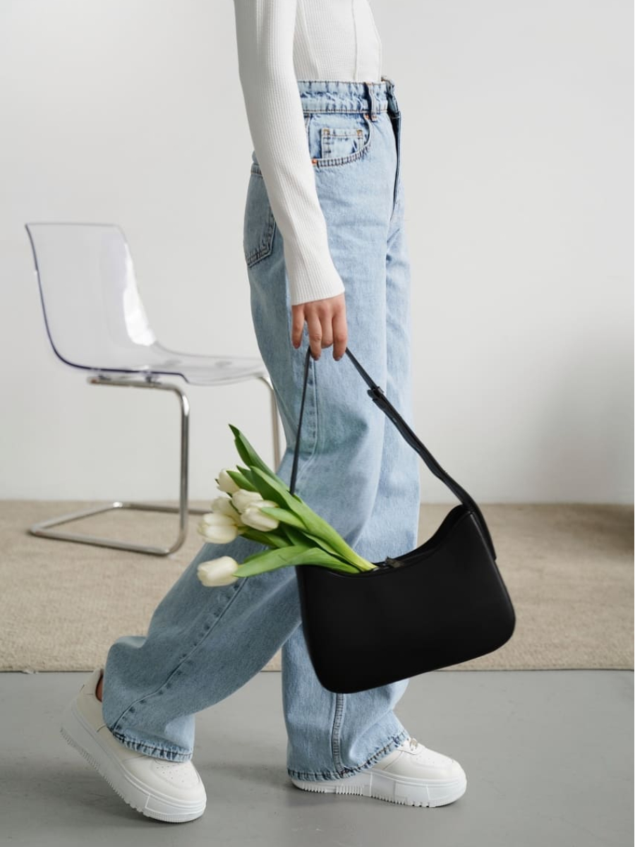 Клатч-багет ДЖЕСІКА чорний LEMAN LM4399-1