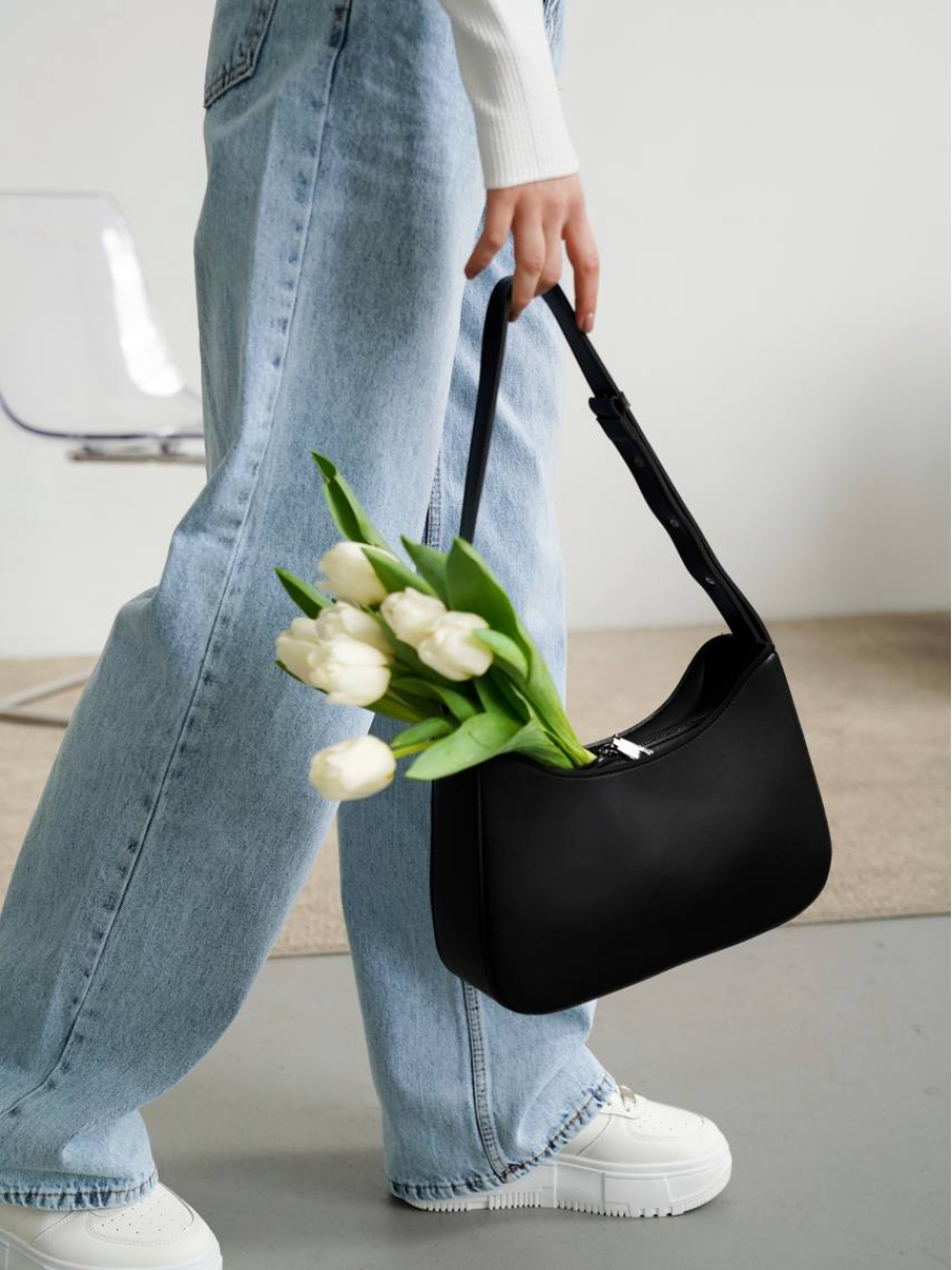 Клатч-багет ДЖЕСІКА чорний LEMAN LM4399-1