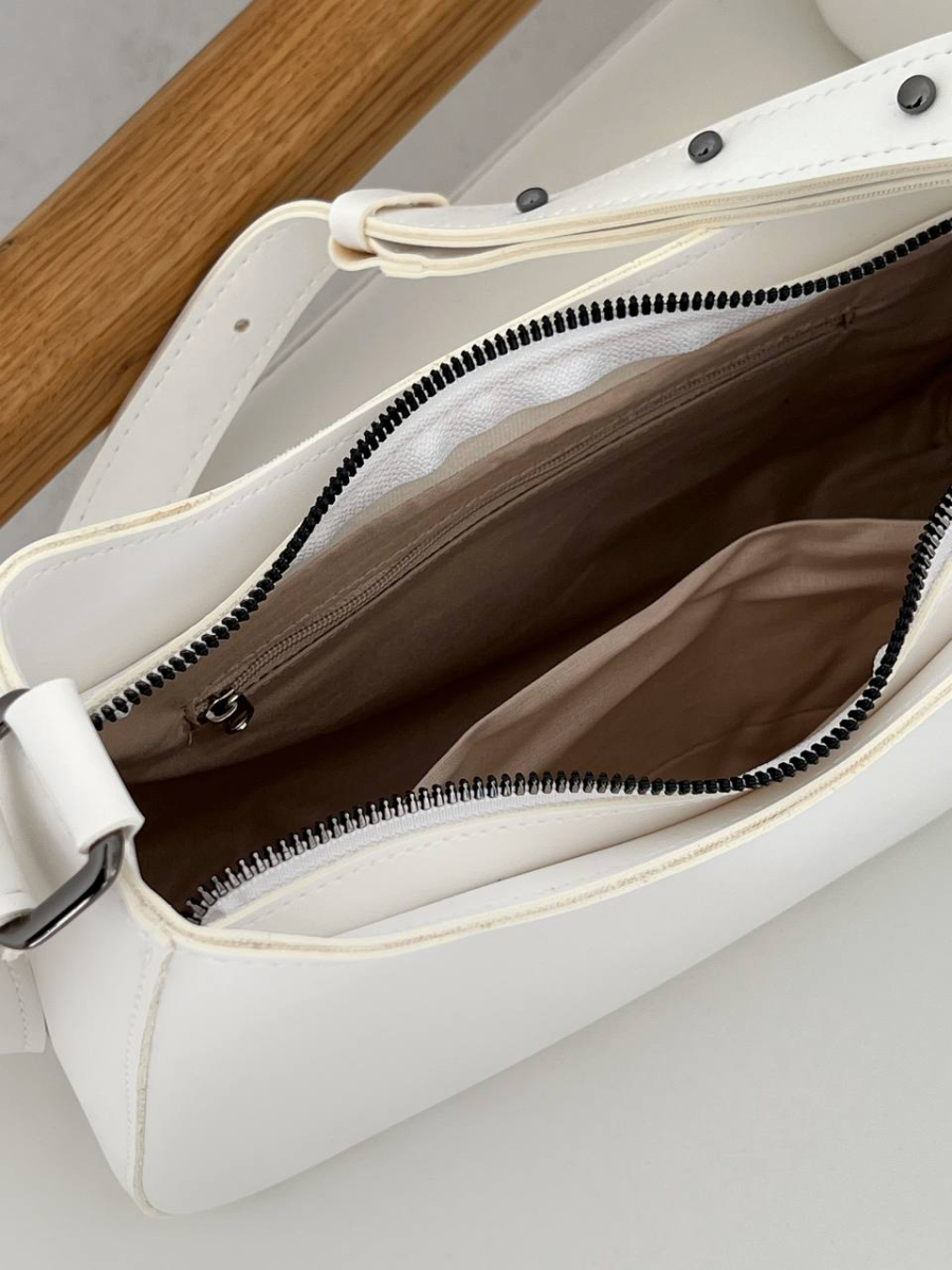 Клатч-багет ДЖЕСІКА білий LEMAN LM4399-3