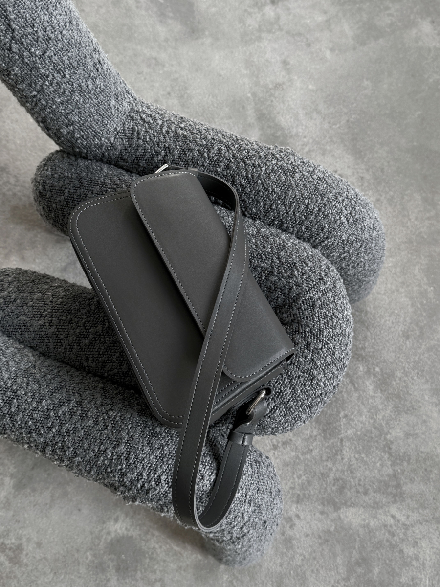 Клатч-багет АДЕЛЬ графітовий LEMAN LM4681-1