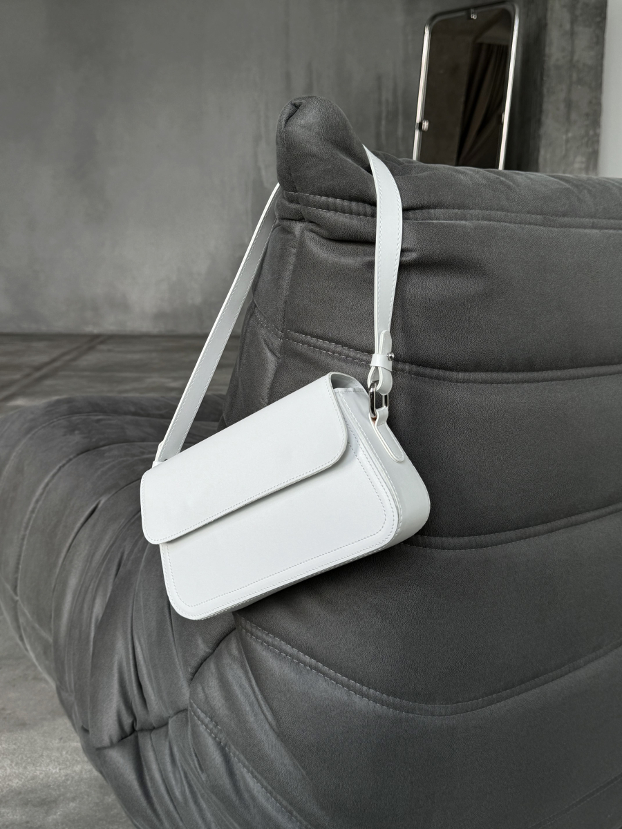 Клатч-багет АДЕЛЬ білий LEMAN LM4681-3