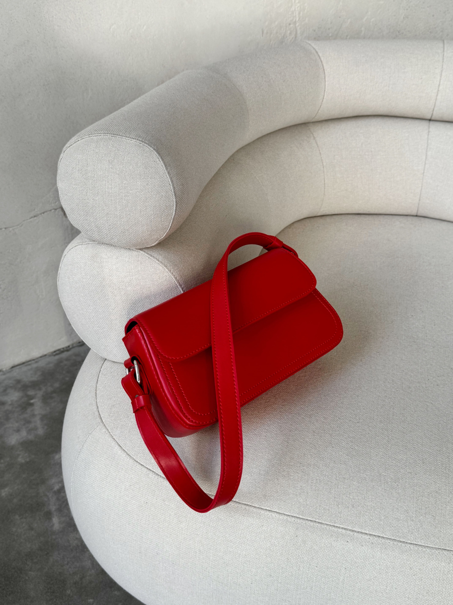 Клатч-багет АДЕЛЬ червоний LEMAN LM4681-4