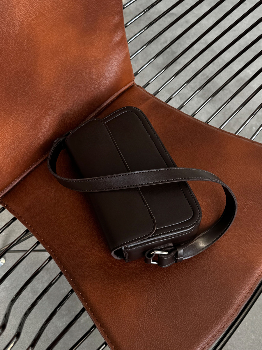 Клатч-багет АДЕЛЬ шоколадний LEMAN LM4681-5