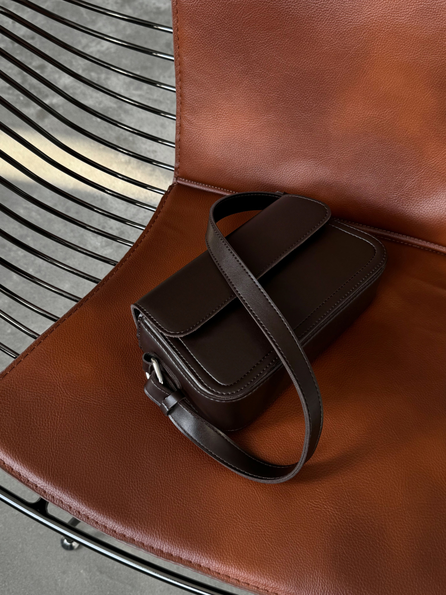 Клатч-багет АДЕЛЬ шоколадний LEMAN LM4681-5