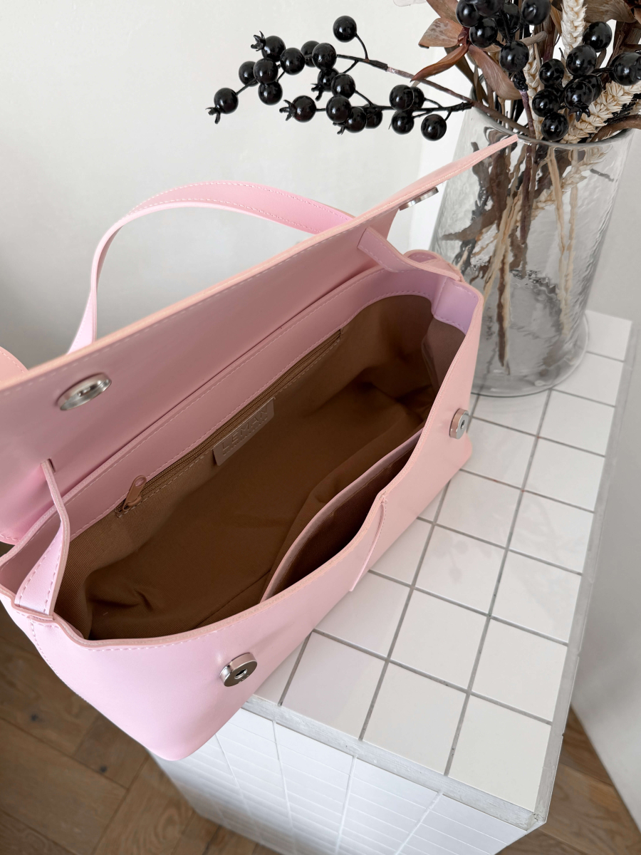 Клатч-багет МАДЛЕН ніжно-рожевий LEMAN LM4871-1